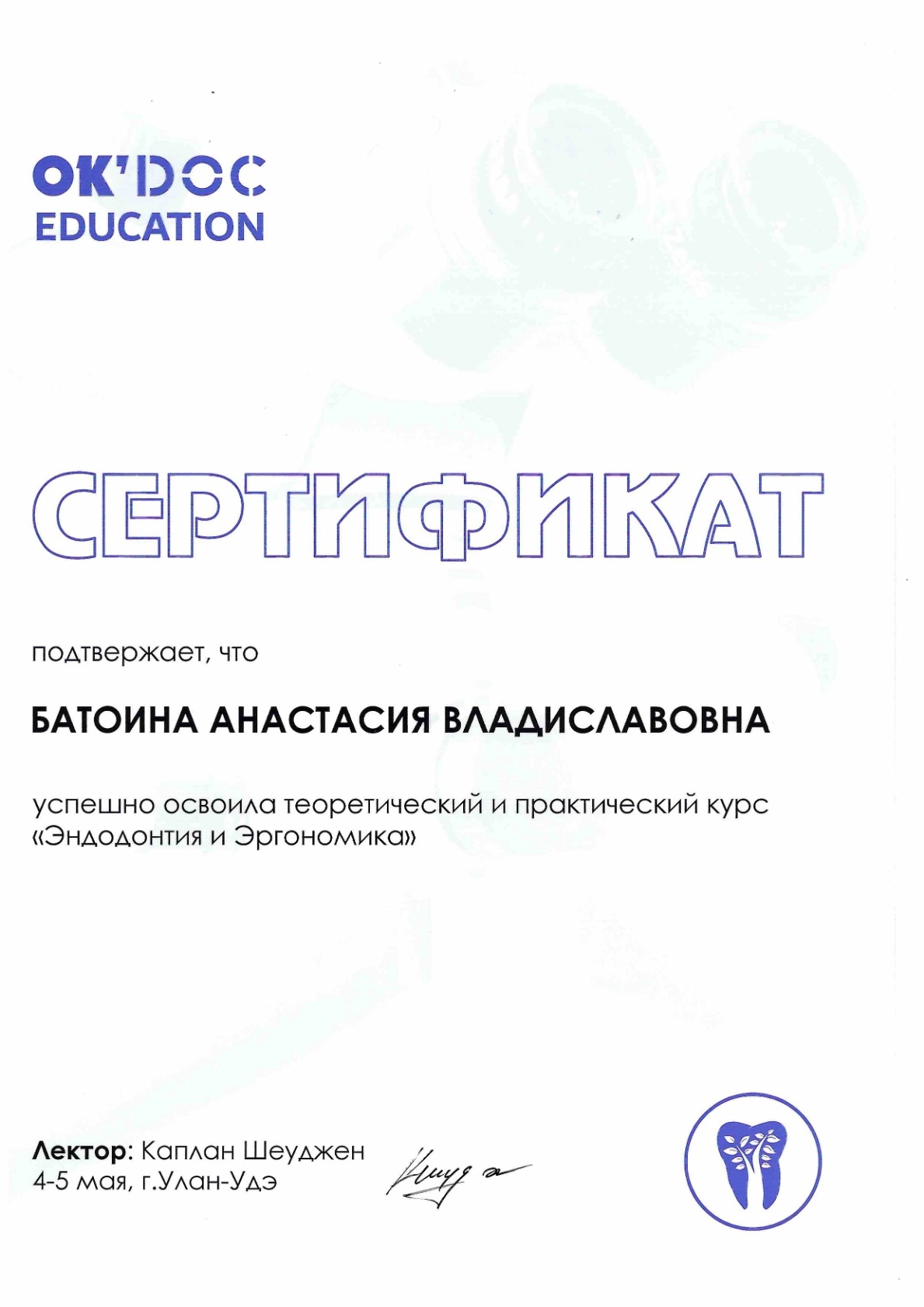 Сертификат 3